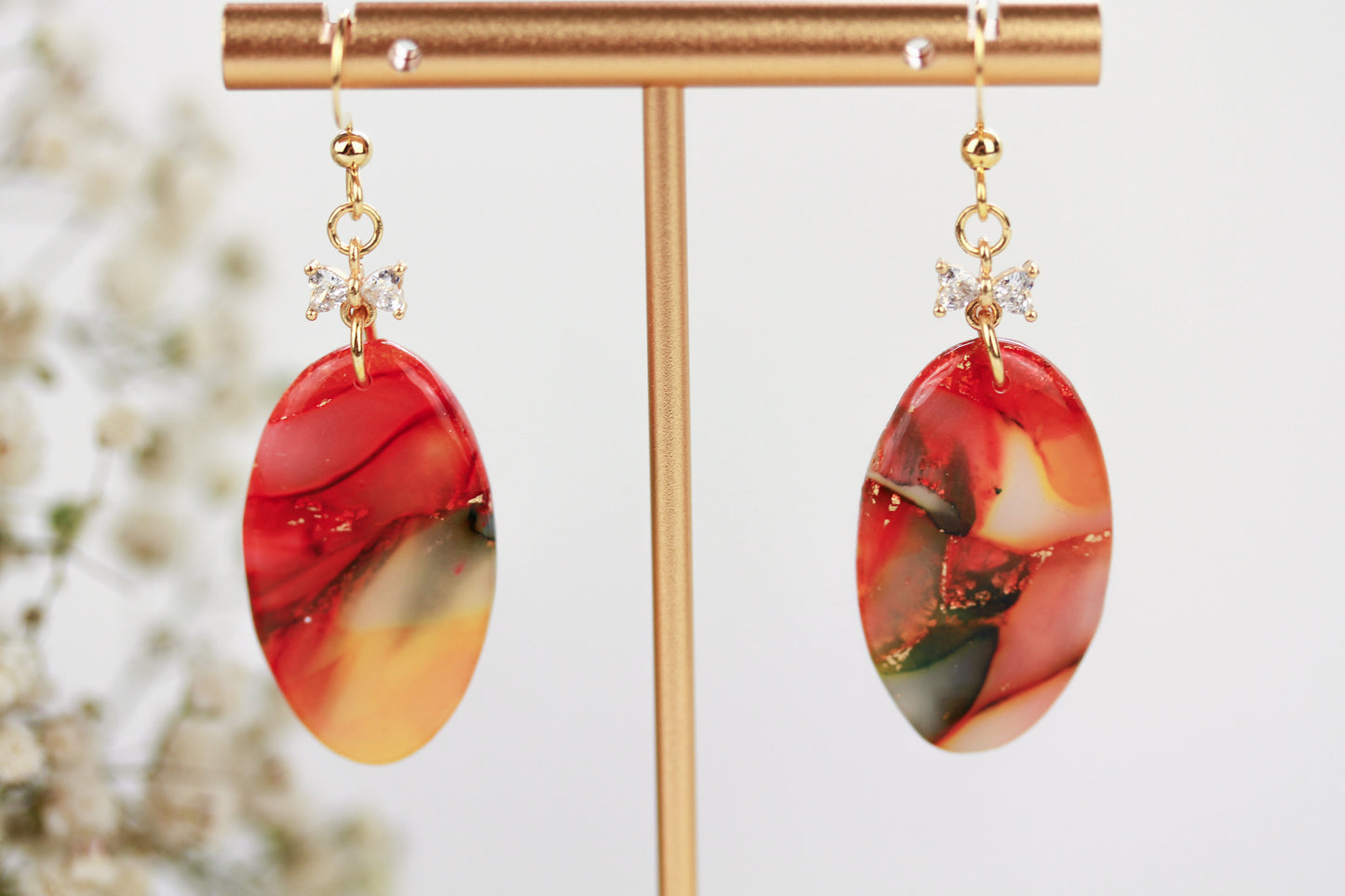 Herbstliche Polymer Clay Ohrringe – Kollektion Siena | Statement Schmuck