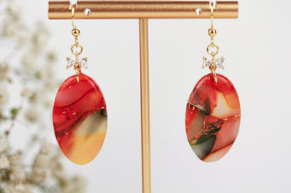 Herbstliche Polymer Clay Ohrringe – Kollektion Siena | Statement Schmuck