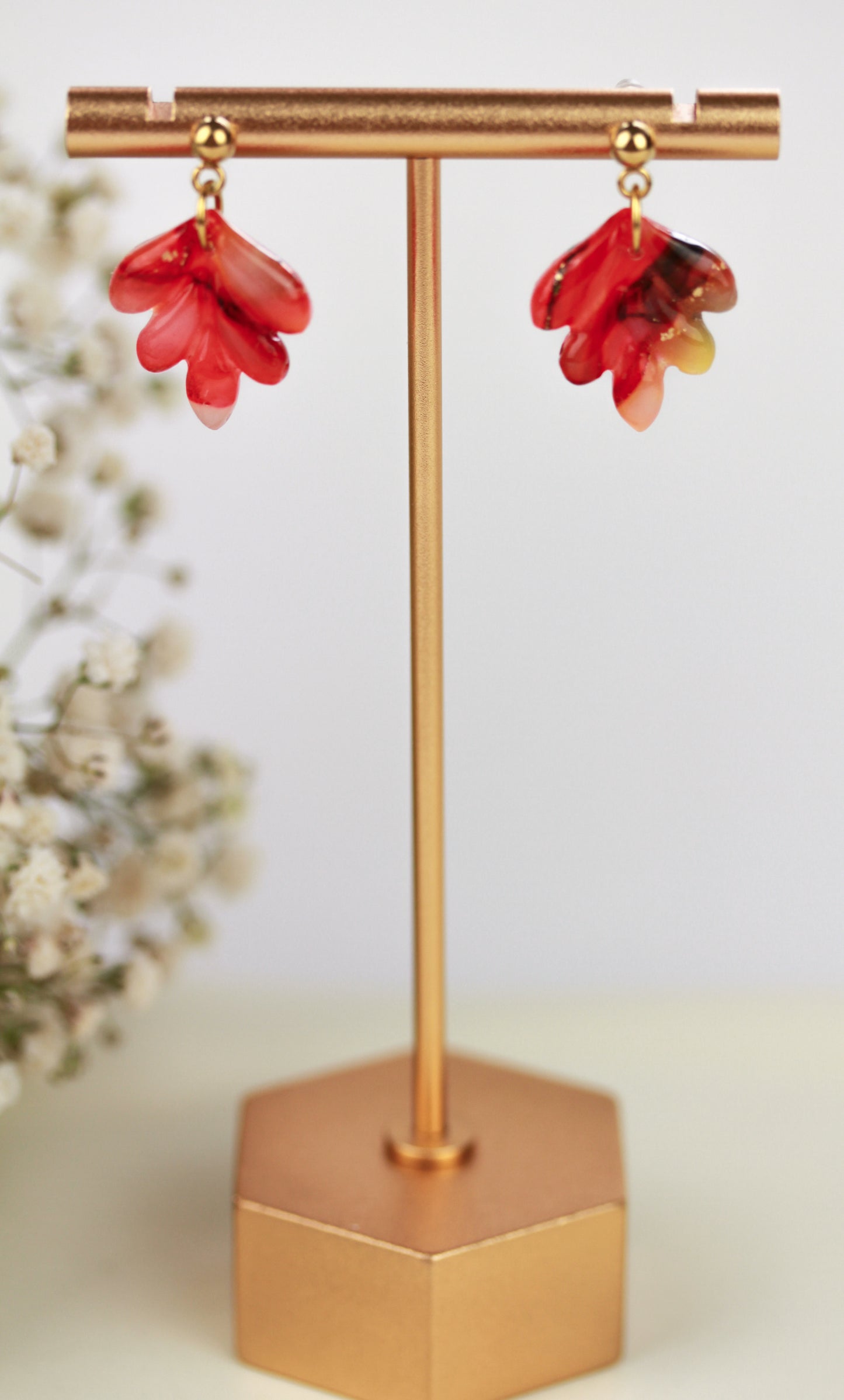 Herbstliche Polymer Clay Ohrringe – Kollektion Siena | Statement Schmuck