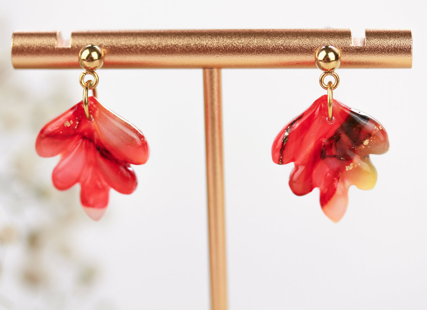 Herbstliche Polymer Clay Ohrringe – Kollektion Siena | Statement Schmuck