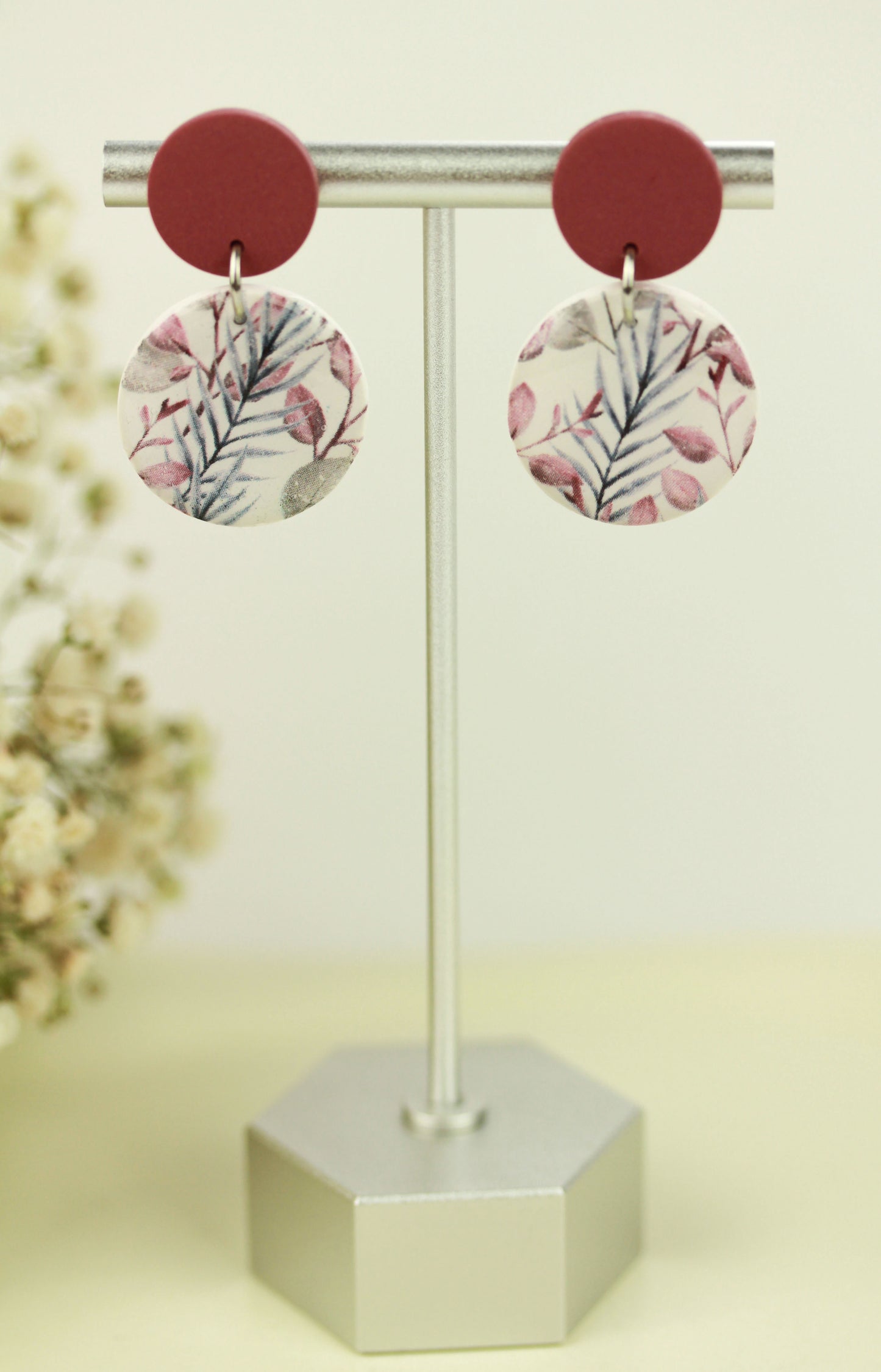 Florale Hängeohrringe – Kollektion Morning Petals | Polymer Clay