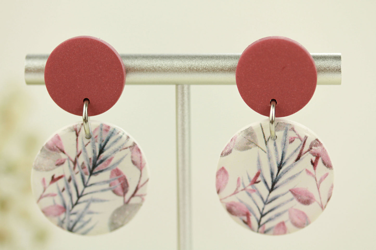 Florale Hängeohrringe – Kollektion Morning Petals | Polymer Clay