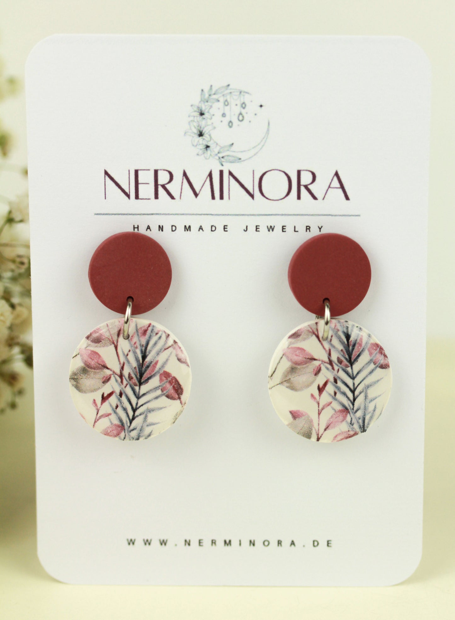 Florale Hängeohrringe – Kollektion Morning Petals | Polymer Clay