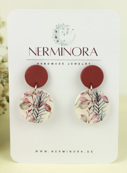 Florale Hängeohrringe – Kollektion Morning Petals | Polymer Clay