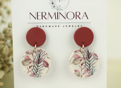 Florale Hängeohrringe – Kollektion Morning Petals | Polymer Clay