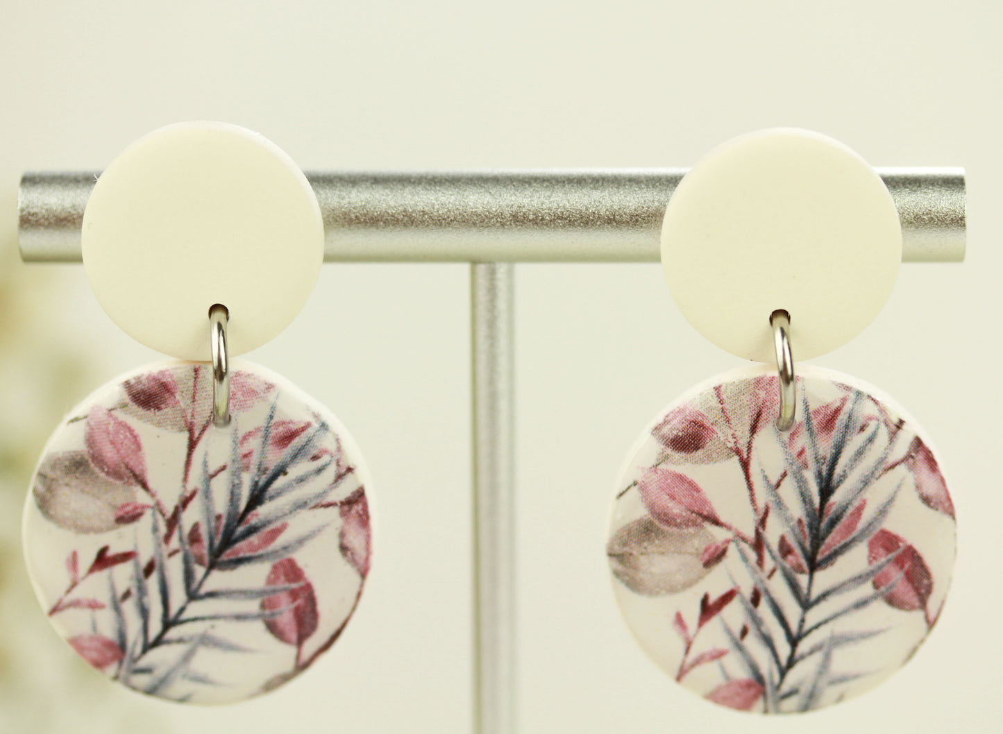 Florale Hängeohrringe – Kollektion Morning Petals | Polymer Clay