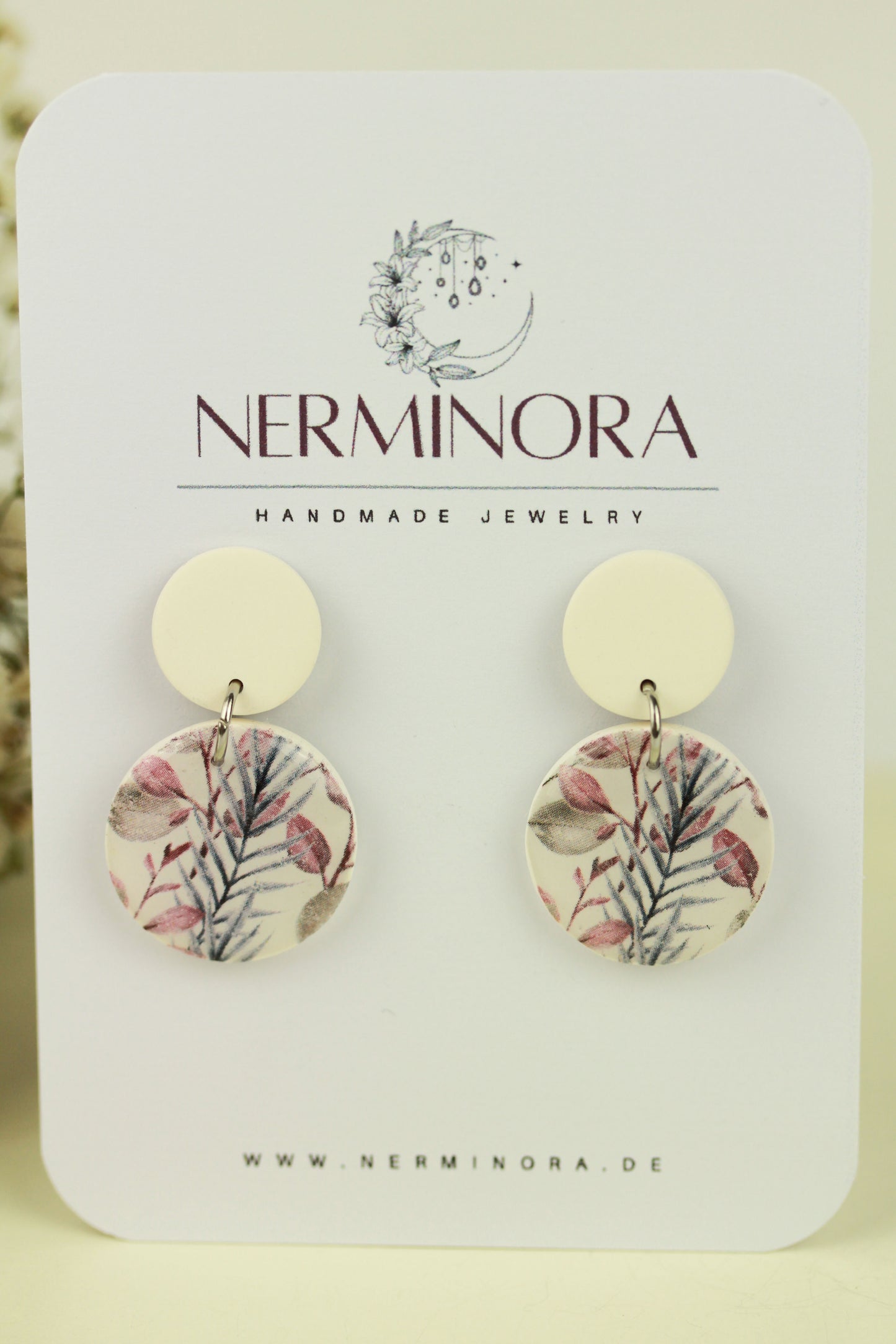 Florale Hängeohrringe – Kollektion Morning Petals | Polymer Clay