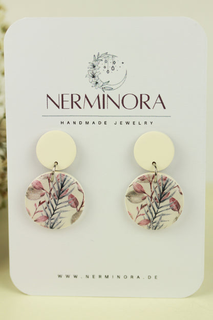 Florale Hängeohrringe – Kollektion Morning Petals | Polymer Clay