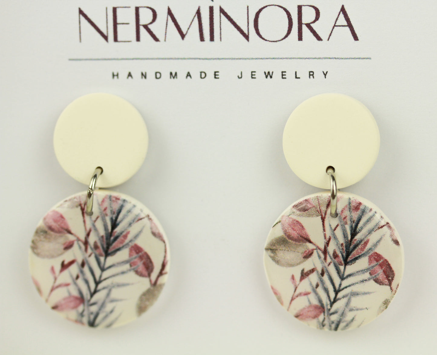 Florale Hängeohrringe – Kollektion Morning Petals | Polymer Clay