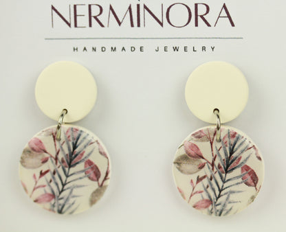 Florale Hängeohrringe – Kollektion Morning Petals | Polymer Clay