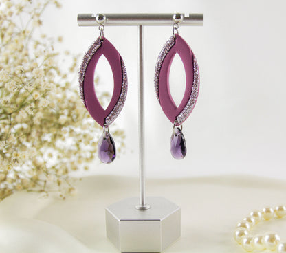 Crystal Veil Lilac – Ohrringe