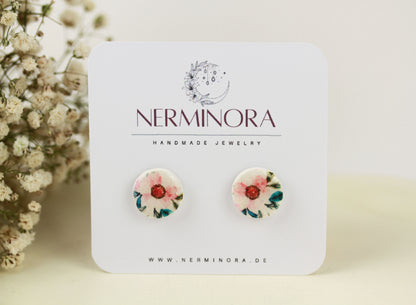 Herbstliche Ohrstecker – Handgefertigte Polymer Clay Studs