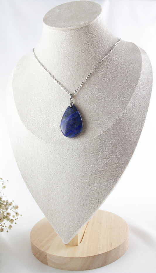 Lapislazuli Muschelperlen Naturstein Blumen Armband - Lapislazuli Halskette