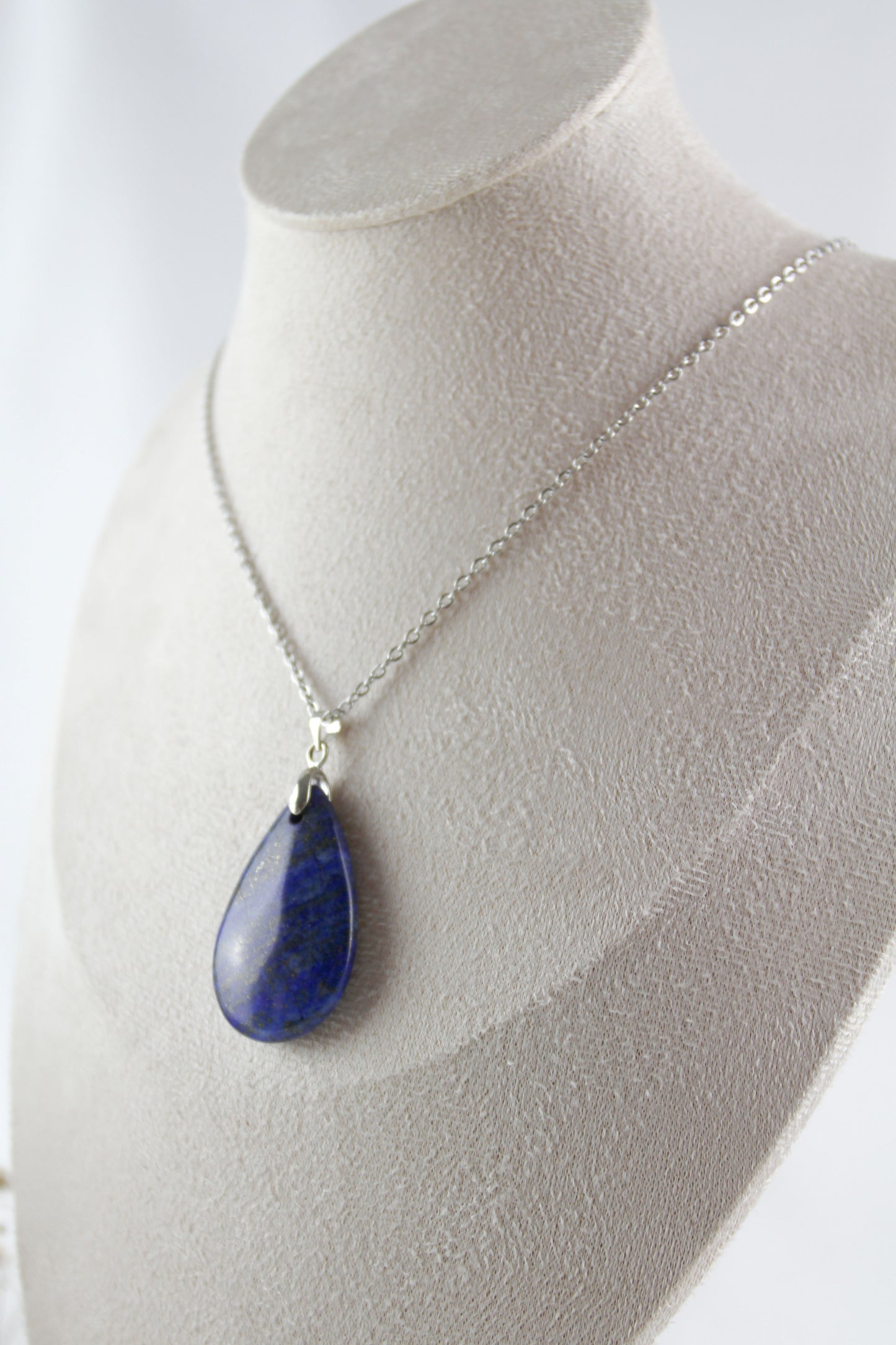 Lapislazuli Muschelperlen Naturstein Blumen Armband - Lapislazuli Halskette