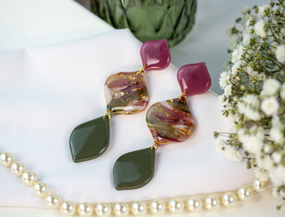 Statement Ohrringe – Berry Olive Collection