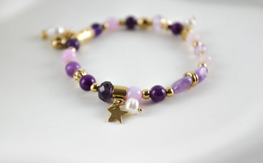 Amethyst Lavender Pearl – Armband