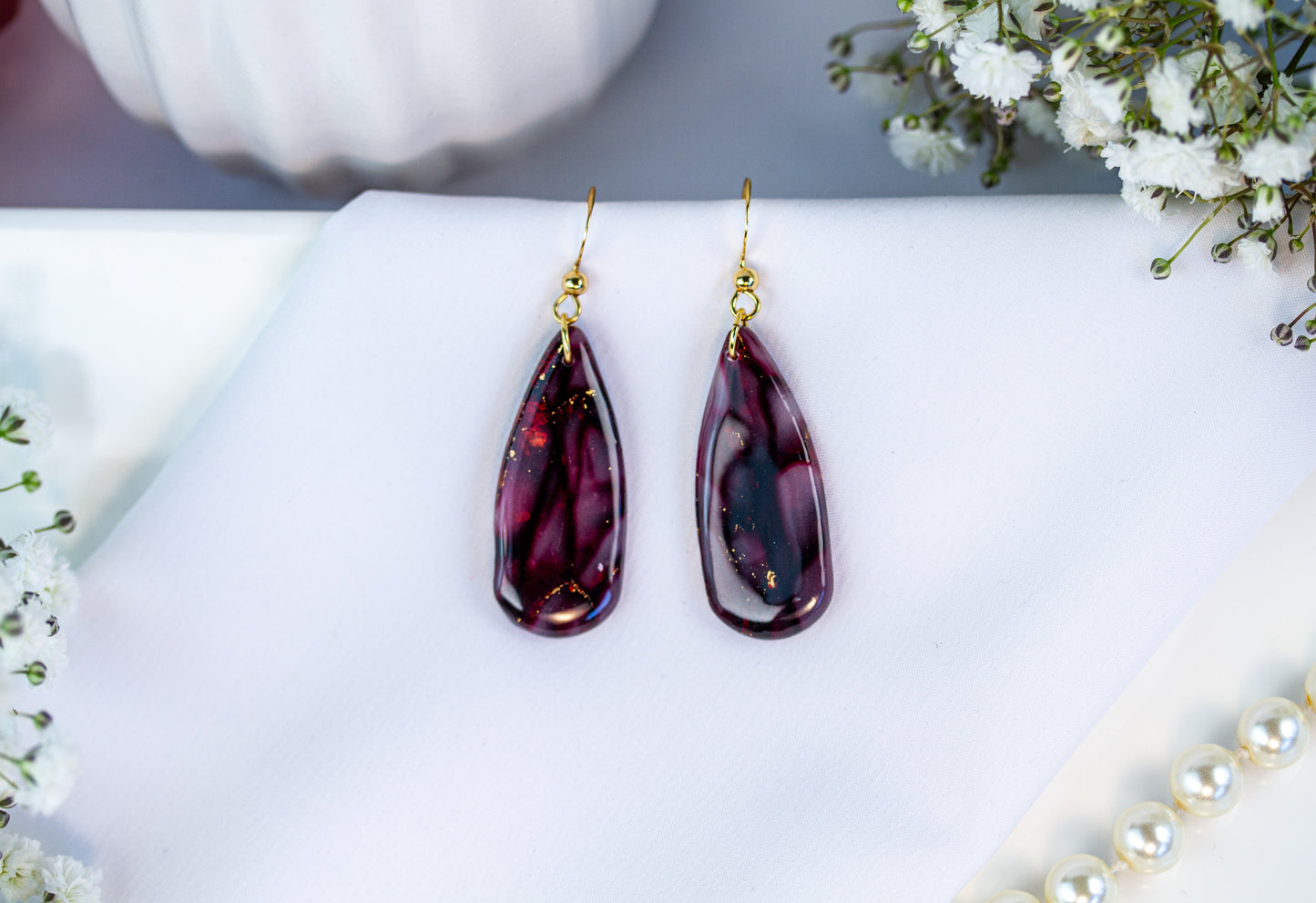 Seraya Wine Marble – Schmuckset