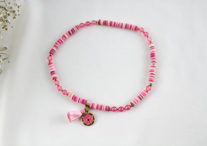 Rosa Doppelarmband – Katsuki Perlenarmband mit Natursteinen | Handgefertigtes Design