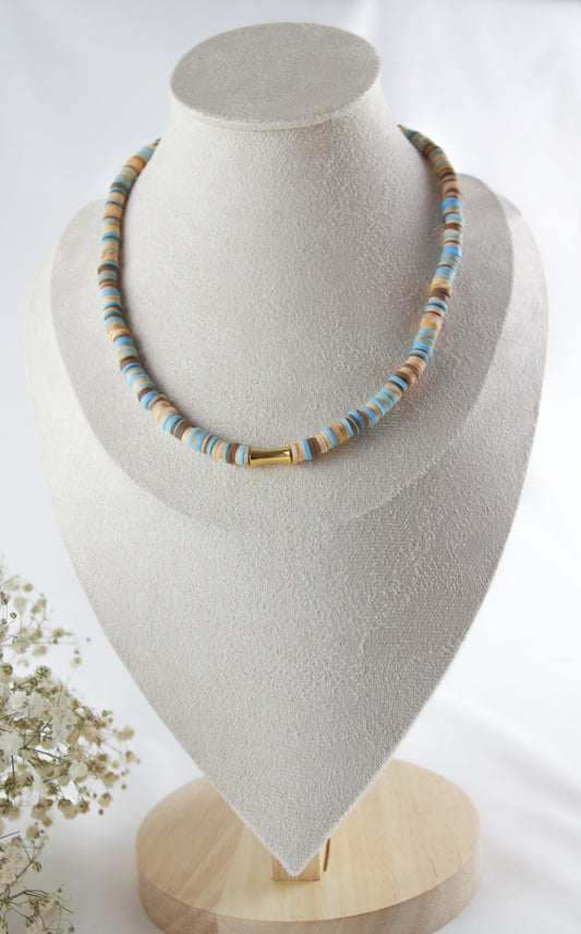 Oriental Katsuki Heishi Beaded Bracelet Necklace