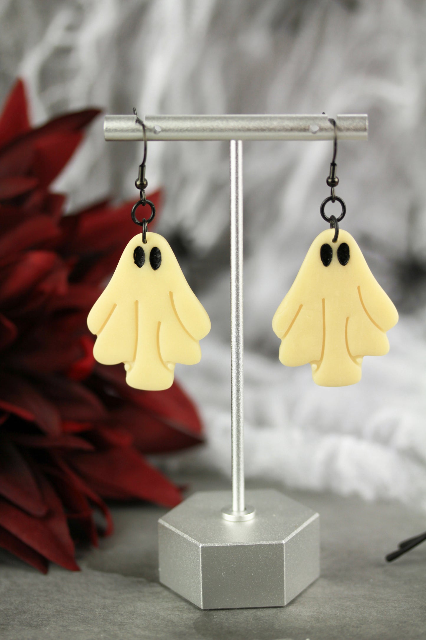 Glow-in-the-Dark Geister Ohrringe – Handgefertigte Ohrringe | Halloween Edition