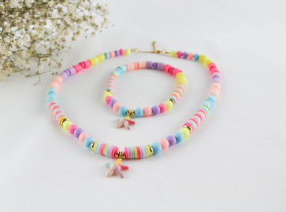 Bunter Seestern Katsuki Schmuckset – Armband & Halskette | Handmade Sommerdesign