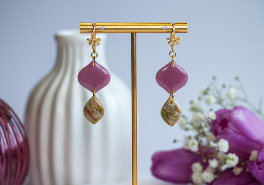 Ohrringe – Huggies - Berry Velvet Collection