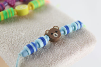 Kinder Katsuki Perlenarmband mit Quaste – Handgefertigtes Buntes Geschenk für Kinder