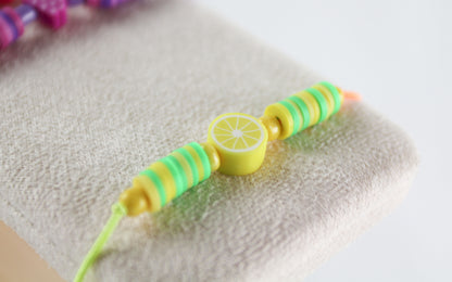 Kinder Katsuki Perlenarmband mit Quaste – Handgefertigtes Buntes Geschenk für Kinder