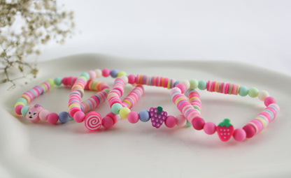 Kinder Katsuki Armband mit Quaste – Handgefertigtes Farbspiel für Kinder