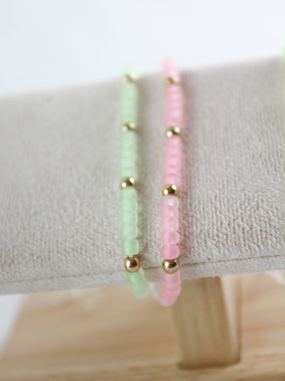 Glow-in-the-Dark Freundschaftsarmband 2er-Set – Leuchtende Armbänder | Handgefertigt