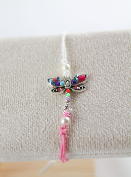 bracelet with dragonfly charm