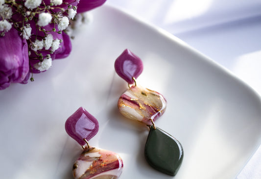 Statement Ohrringe – Berry Olive Collection