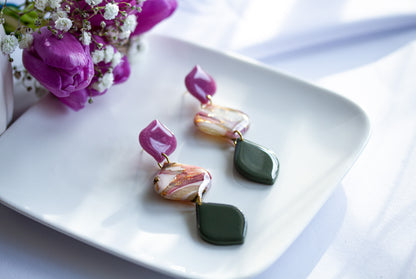 Statement Ohrringe – Berry Olive Collection