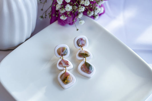 Statement Ohrringe – Geometrisch – Berry Olive Collection