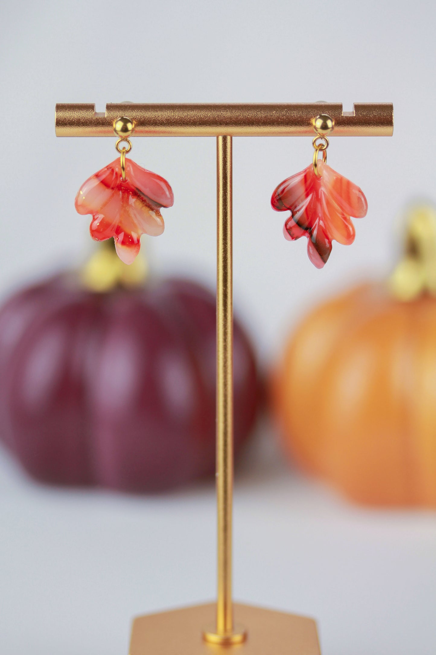 Herbstliche Polymer Clay Ohrringe – Kollektion Siena | Statement Schmuck