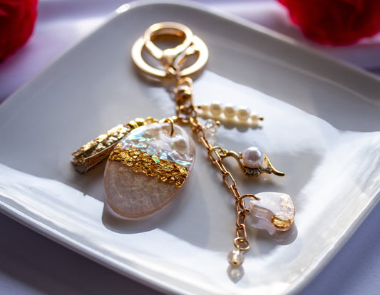 Schlüsselanhänger – Champagne Gold – Nude Charm