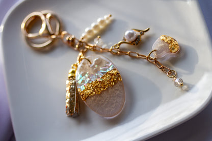 Schlüsselanhänger – Champagne Gold – Nude Charm