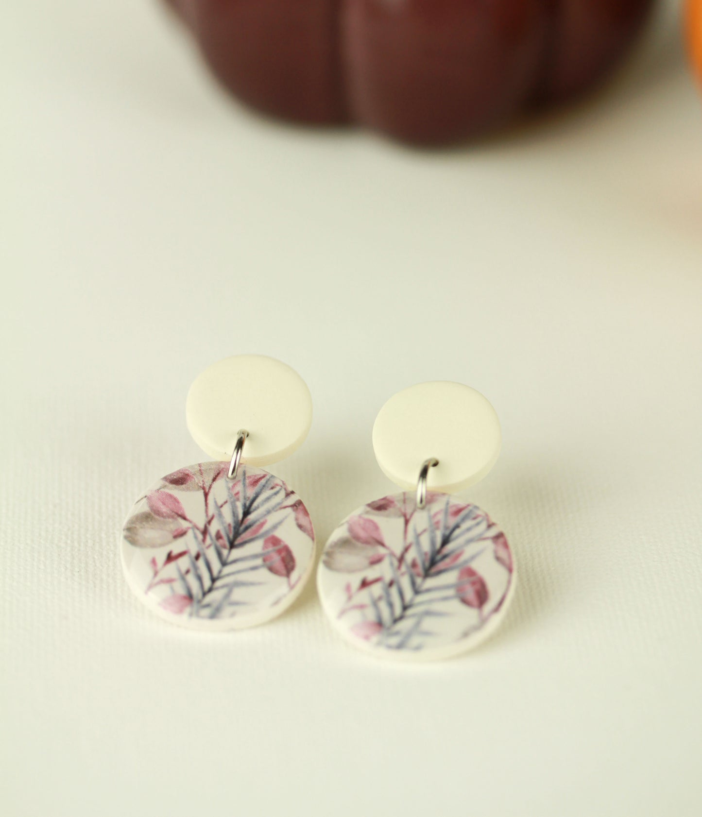 Florale Hängeohrringe – Kollektion Morning Petals | Polymer Clay