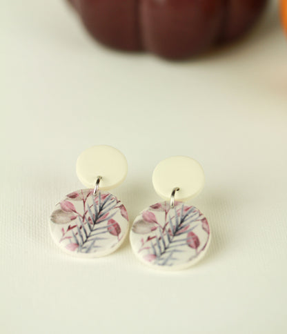 Florale Hängeohrringe – Kollektion Morning Petals | Polymer Clay