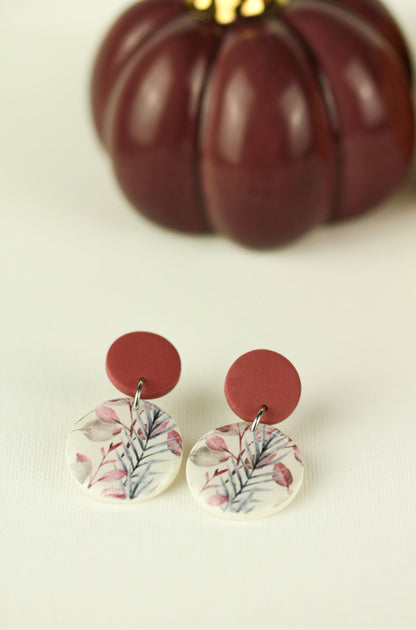 Florale Hängeohrringe – Kollektion Morning Petals | Polymer Clay