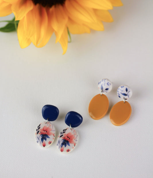 Polymer Clay Ohrringe „Ova“ – Statement Schmuck | Kollektion Dualis