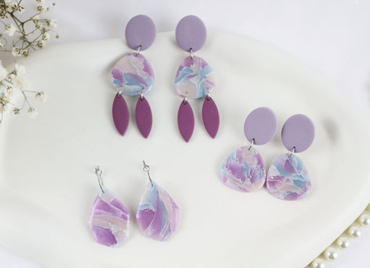 Lila Blau Pastell Kollektion