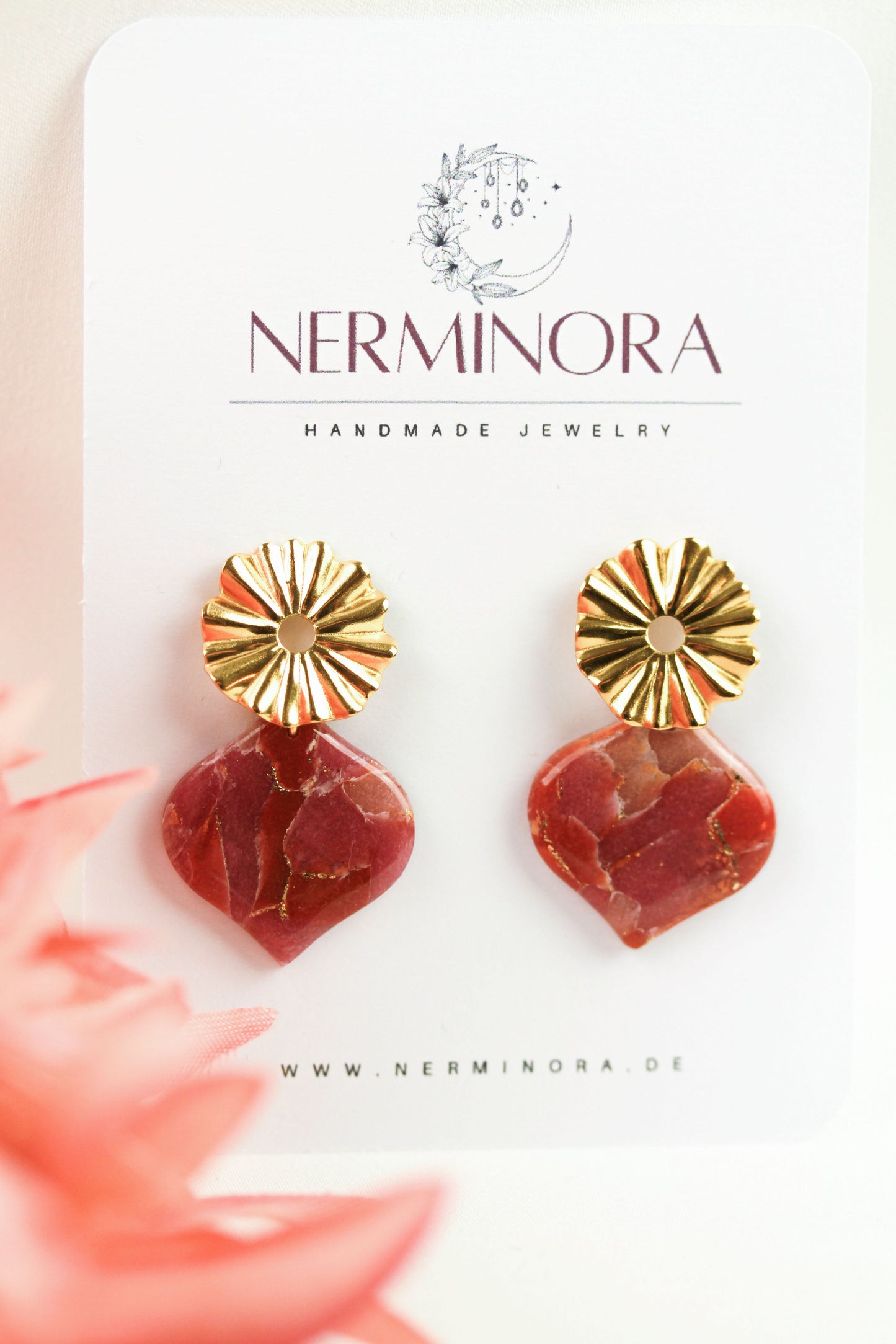 Terra Sol – Handgefertigte Boho Statement Polymer Clay Ohrringe