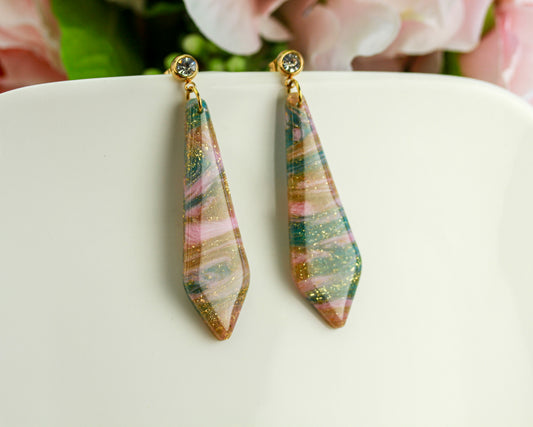 Rainbow Veil – Lange Ohrringe