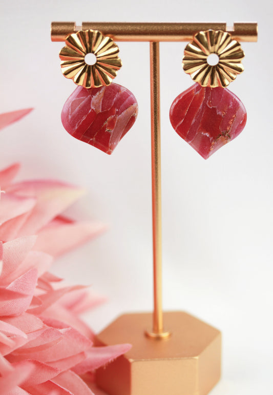 Terra Sol – Handgefertigte Boho Statement Polymer Clay Ohrringe