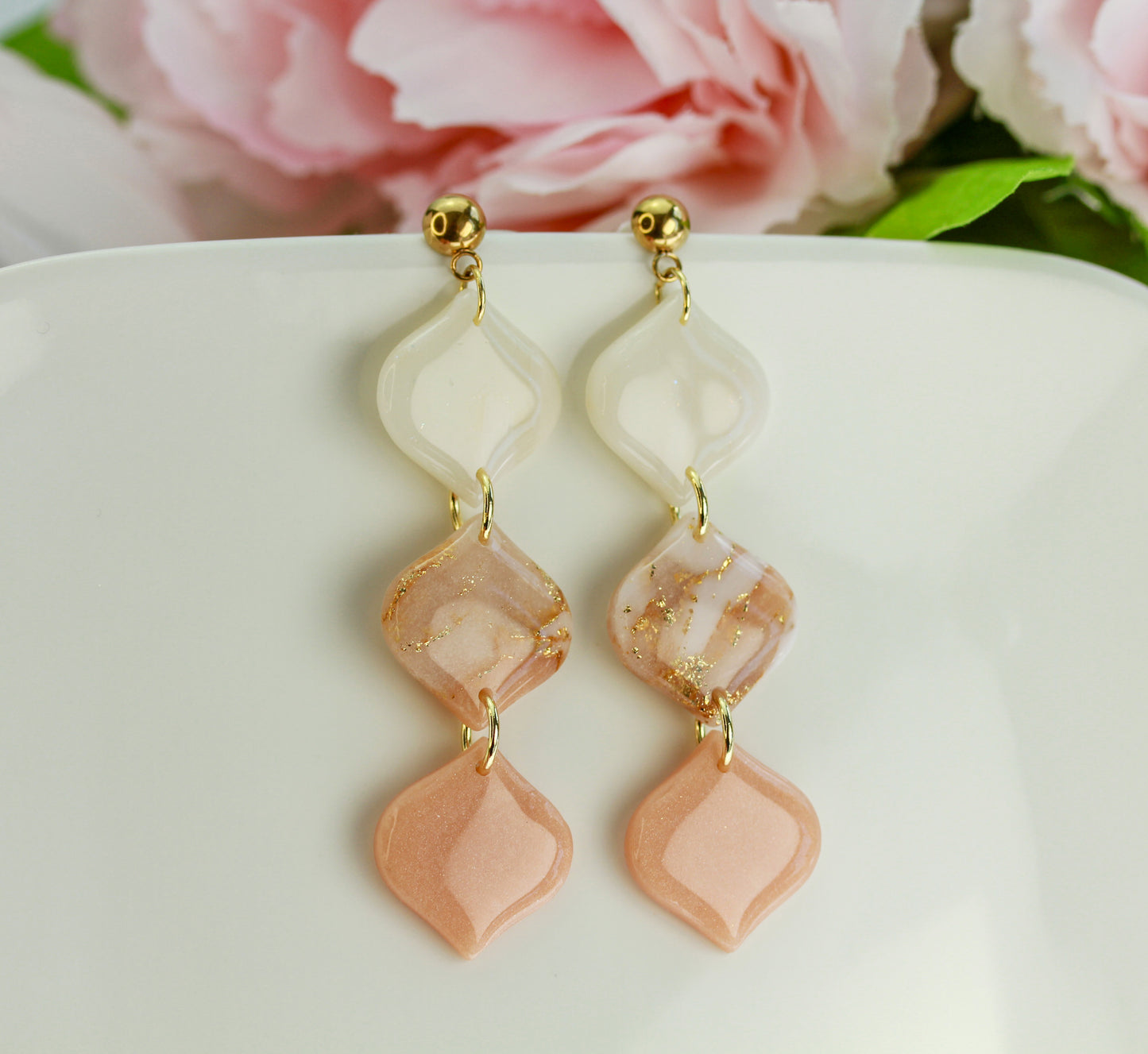 Apricot Bloom – Ohrringe