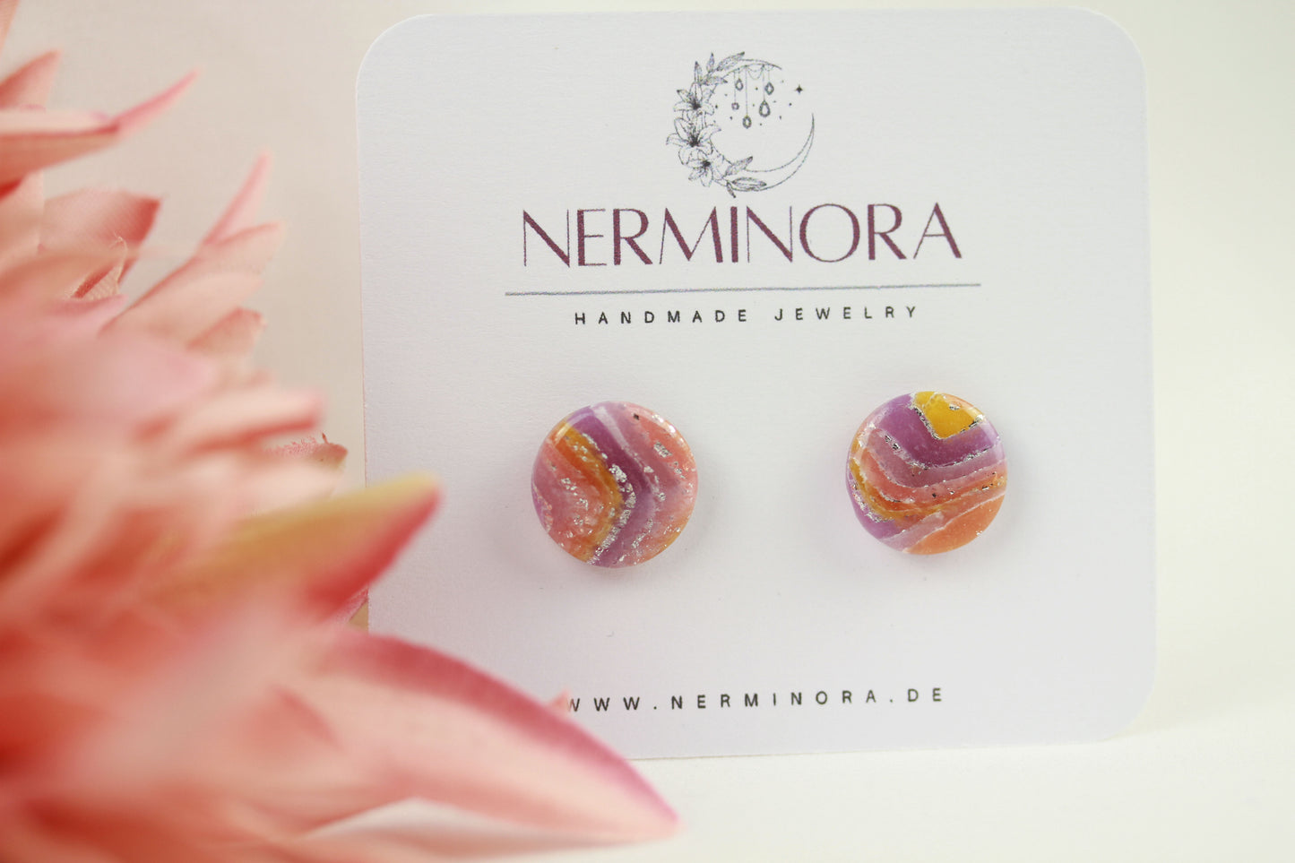 Sonnenaufgang Polymer Clay Ohrringe – Kollektion Mystic Sunset