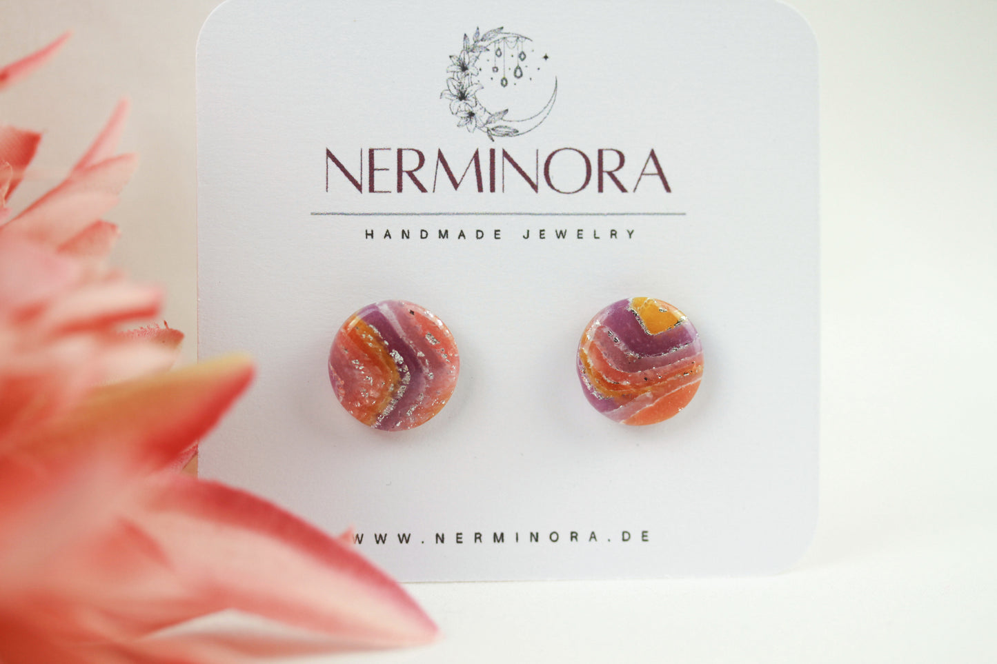 Sonnenaufgang Polymer Clay Ohrringe – Kollektion Mystic Sunset