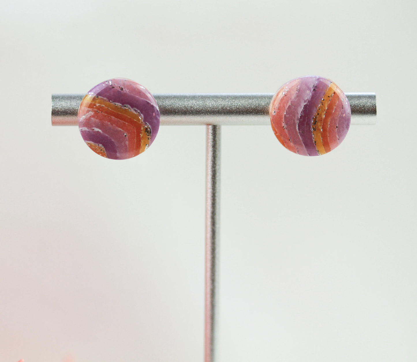 Sonnenaufgang Polymer Clay Ohrringe – Kollektion Mystic Sunset