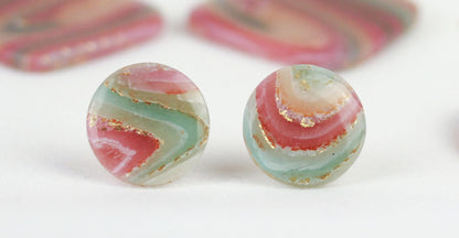 Elegante Polymer Clay Ohrringe – Kollektion Gilded Marble